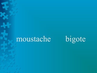 moustache   bigote
 