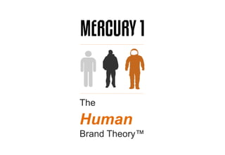 The
Human
Brand Theory™
The Human Brand Theory 1
 