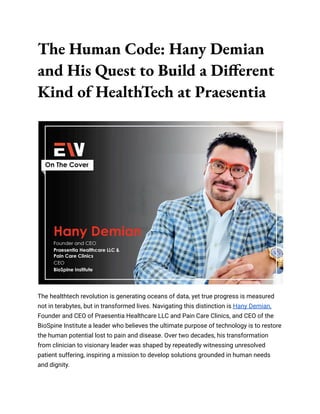 The Human Code_ Hany Demian and His Quest to Build a Different Kind of ...