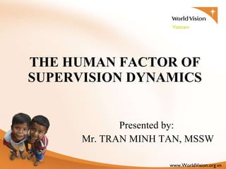 THE HUMAN FACTOR OF SUPERVISION DYNAMICS ,[object Object],[object Object]