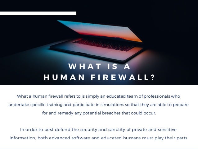 what is human firewall