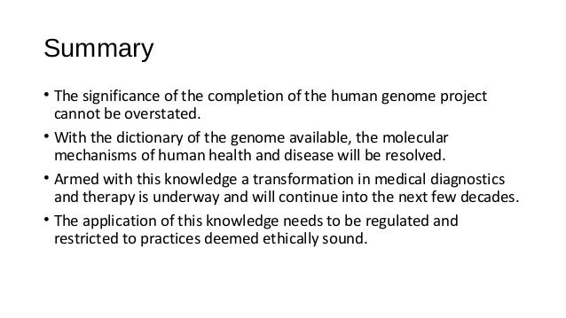 Purpose of human genome project image