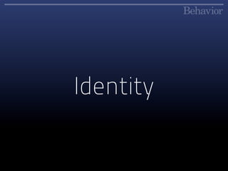 Identity
 
