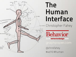 The
Human
Interface
Christopher Fahey




graphpaper.com
@chrisfahey
#ixd10 #human
 