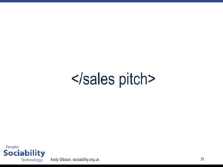 </sales pitch> 