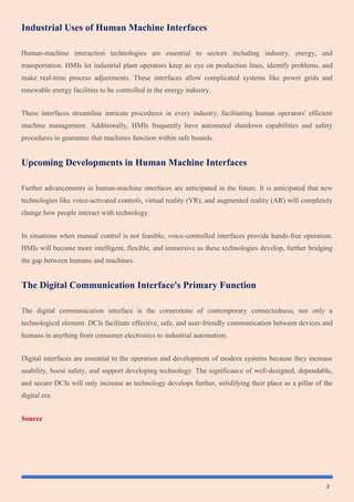 The Human Machine Interface Functions in Safety and Security | PDF