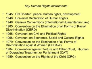 The Human Rights Framework | PPT