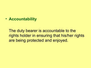 The Human Rights Framework | PPT