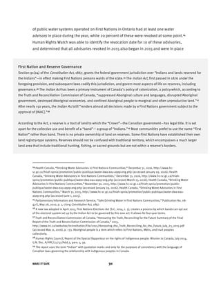 THE HUMAN RIGHT TO WATER A GUIDE FOR FIRST NATIONS COMUNITIES AND ...
