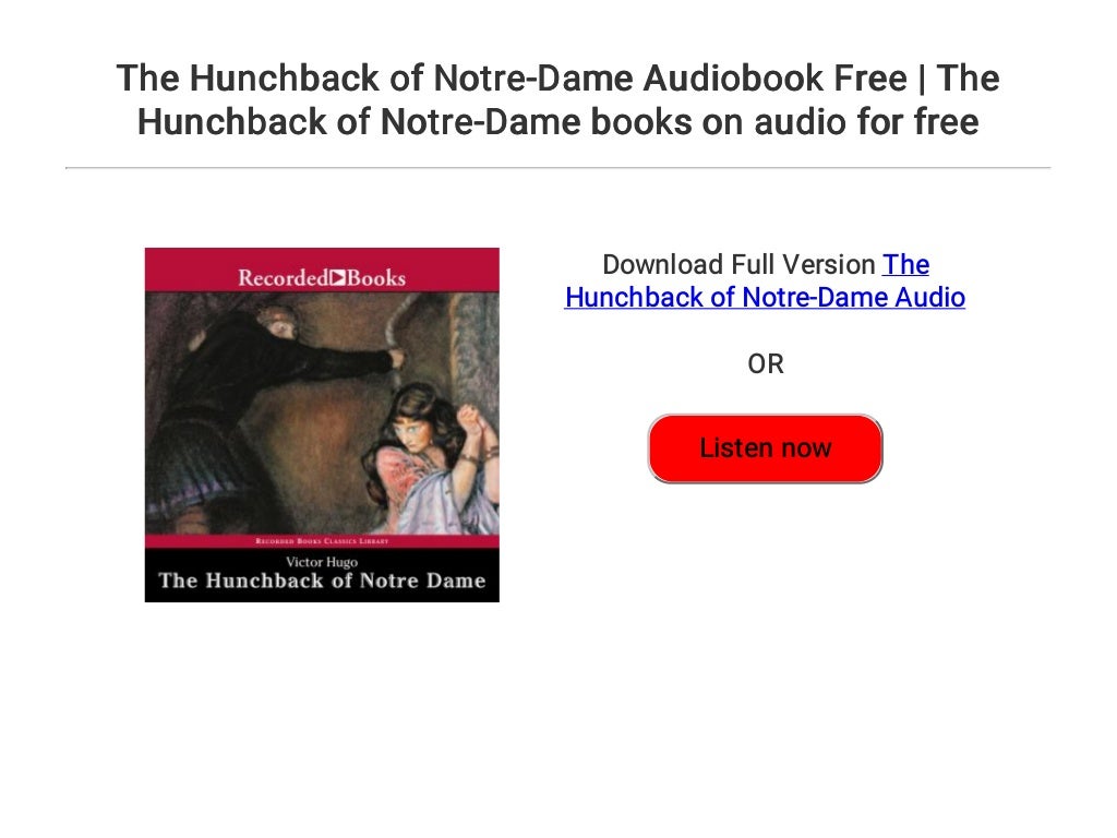 The Hunchback of Notre-Dame Audiobook Free | The Hunchback of Notre-D…