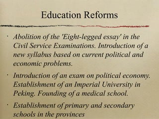 The hundred days reforms | PPT