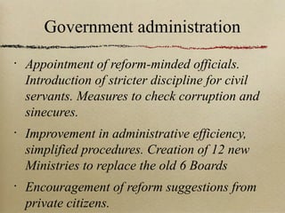 The hundred days reforms | PPT