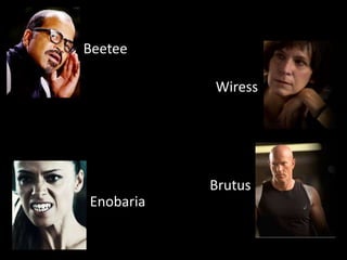 Beetee
Wiress
Enobaria
Brutus
 
