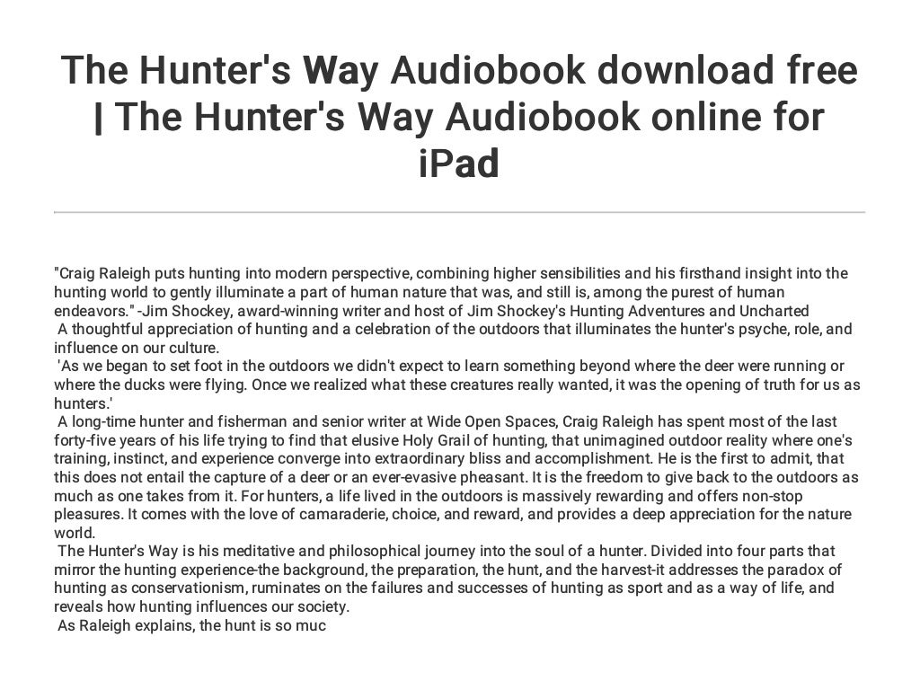 download way of the hunter beginner guide download way of the hunter beginner guide