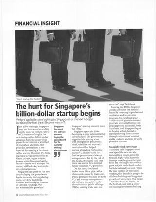 The Hunt for Singapore's Billion Dollar Start-up