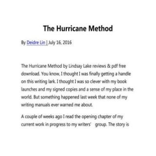 The hurricane method review scam or not