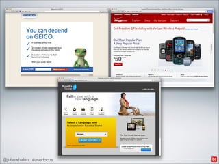 @johnwhalen #userfocus
 