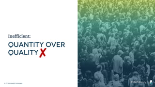 14 | © 2018 SmashFly Technologies
Inefficient:
✘
 