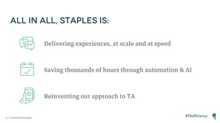 22 | ©2018 SmashFly Technologies
Reinventing our approach to TA
Saving thousands of hours through automation & AI
Delivering experiences, at scale and at speed
 