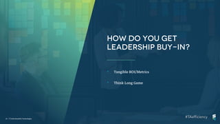 23 | ©2018 SmashFly Technologies
• Tangible ROI/Metrics
• Think Long Game
 