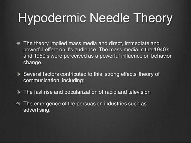Magic bullet theory examples picture