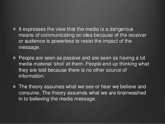 The hypodermic needle theory image