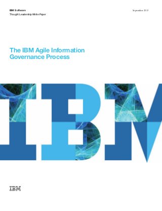 The IBM Agile Information Governance Process