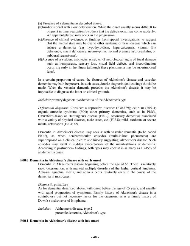 The icd 10 classification of mental and behavioural disorders The icd 10 classification of mental and behavioural disorders