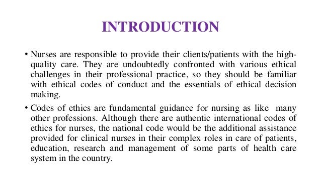 The Icn Code Of Ethics For Nurses The Icn Code Of Ethics For Nurses