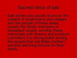 The iconography of sati | PPT