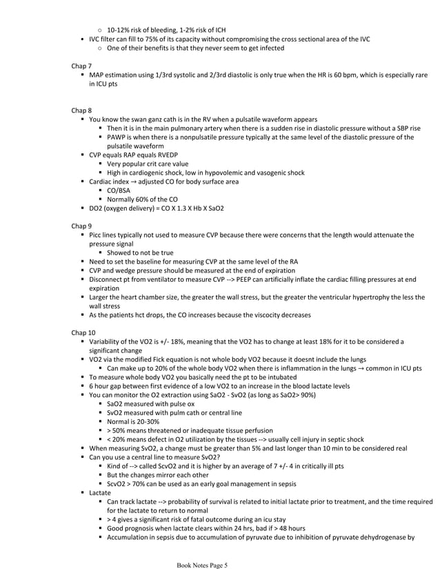 The ICU Book Notes Derived from Marino.. | PDF | First Aid | Injuries