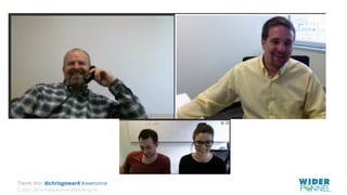 © 2007-2016 WiderFunnel Marketing Inc.
Tweet this: @chrisgoward #awesome
 