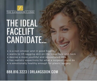 The ideal facelift candidate
