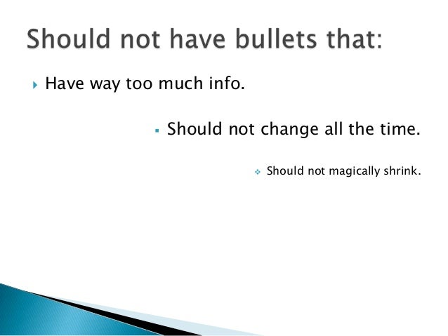 examples of good and bad slides