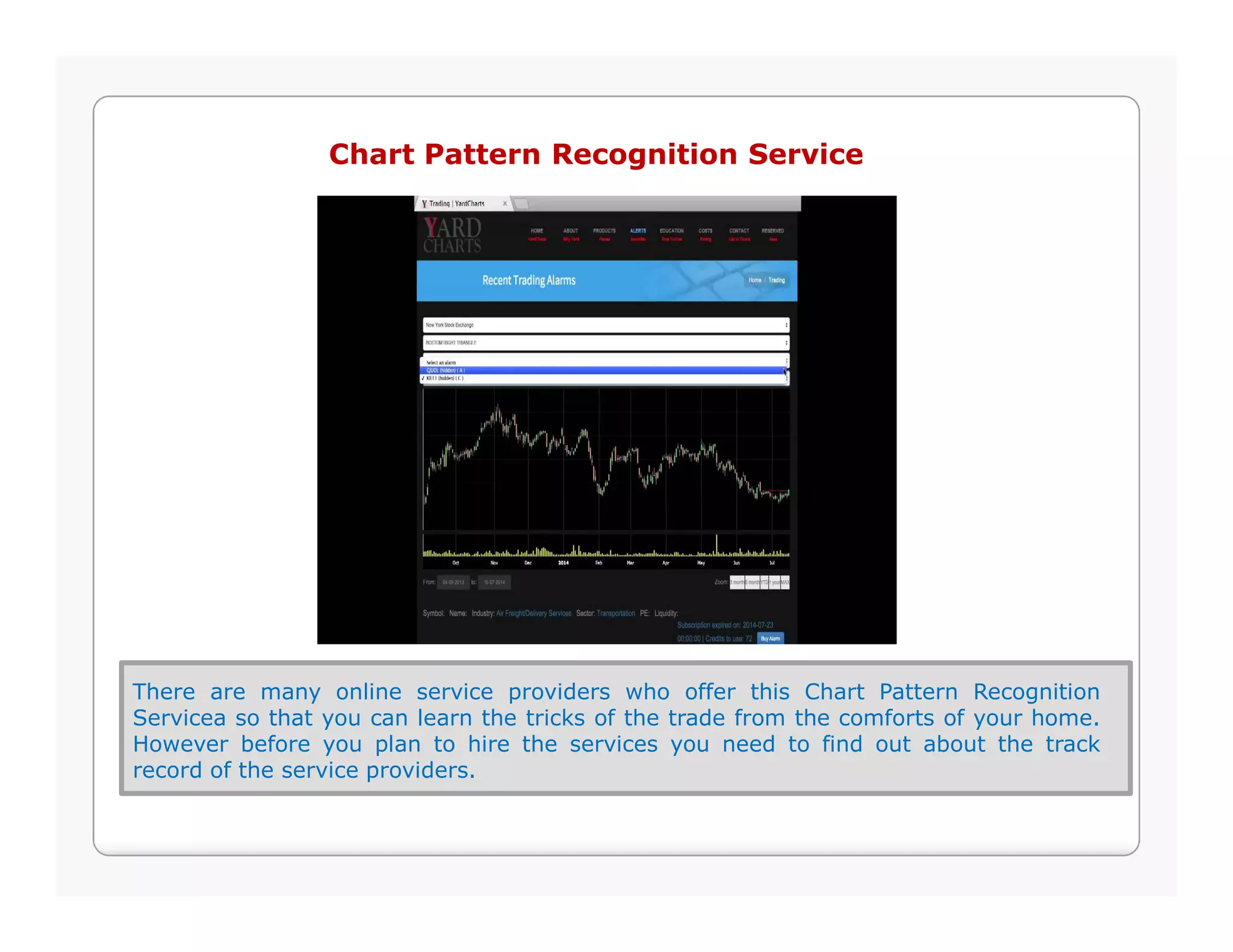 Stock chart pattern recognition | PPT