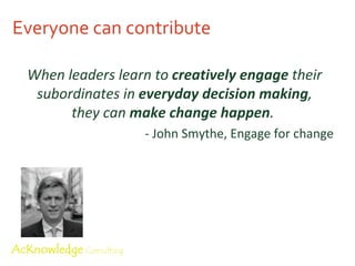 Complex Informal Emergence Social Media Complicated Domain of experts Good practice 20 th  Century Simple “ Business as usual” Best practice 19 th  Century Chaos Novel Crisis Catastrophic change Ordered Unordered Disorder 
