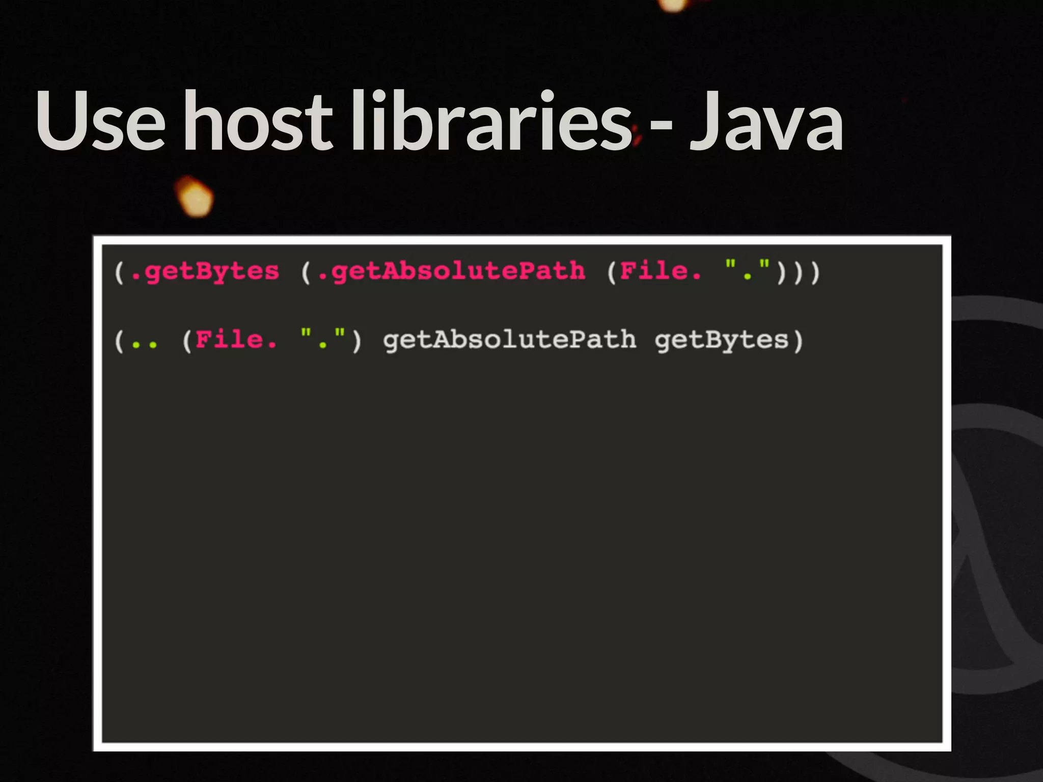 Use host libraries - Java 