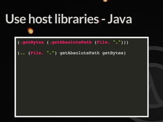 Use host libraries - Java
 