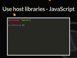 Use host libraries - JavaScript
 