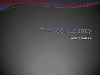 The Ieon Legacy Generation 1.1 