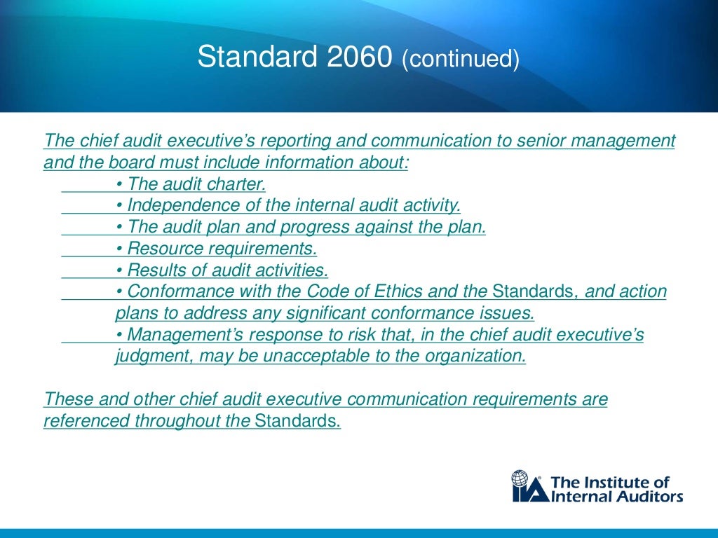 The iia s 2017 international professional practices framework