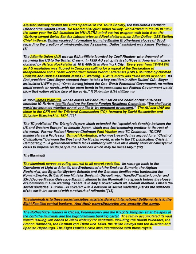 The Illuminati Explained Rothschild Family