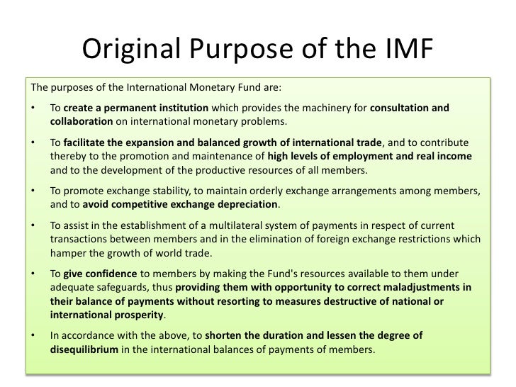 The IMF