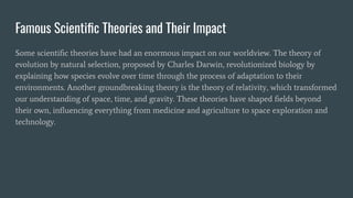 The Impact and Importance of Scientific Theories in Understanding the ...
