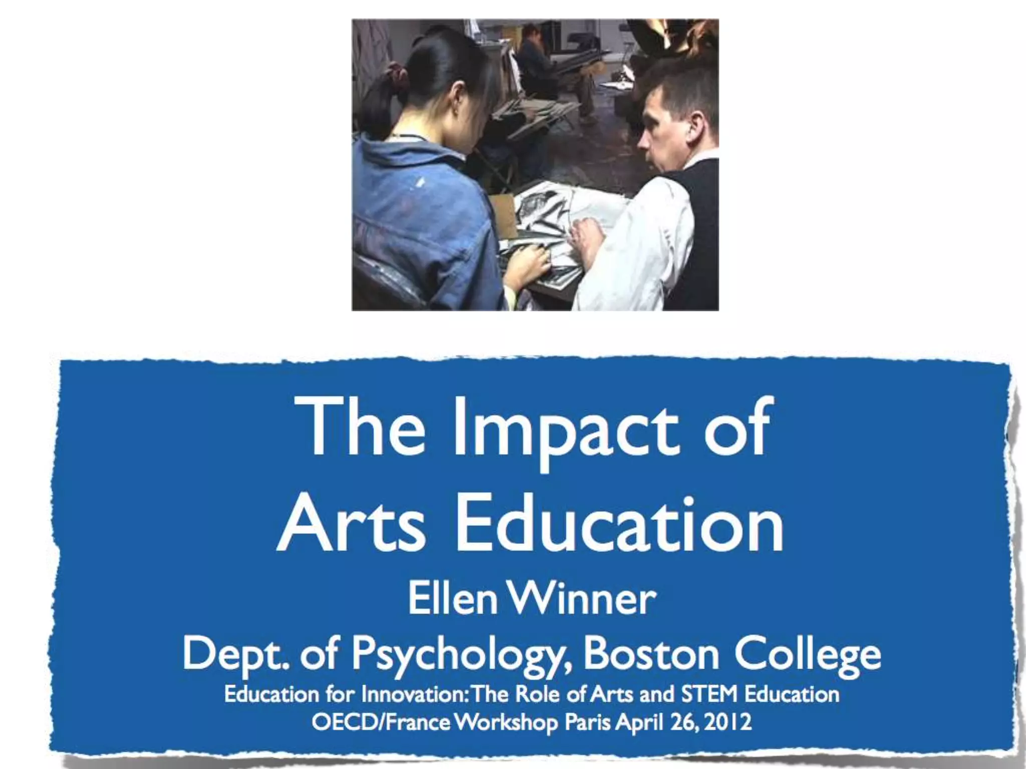 The Impact of Arts Education: What Do We Know? | PDF