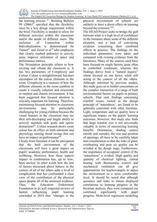 THE IMPACT OF CLASSROOM DESIGN LEARNING: A CASE STUDY OF CAMEROON ...