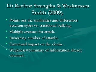 The Impact Of Cyberbullying On Its Victims And | PPT