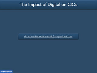 Go to market resources @ fourquadrant.com
The Impact of Digital on CIOs
 