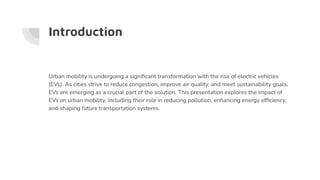 The Impact of Electric Vehicles on Urban Mobility | PDF