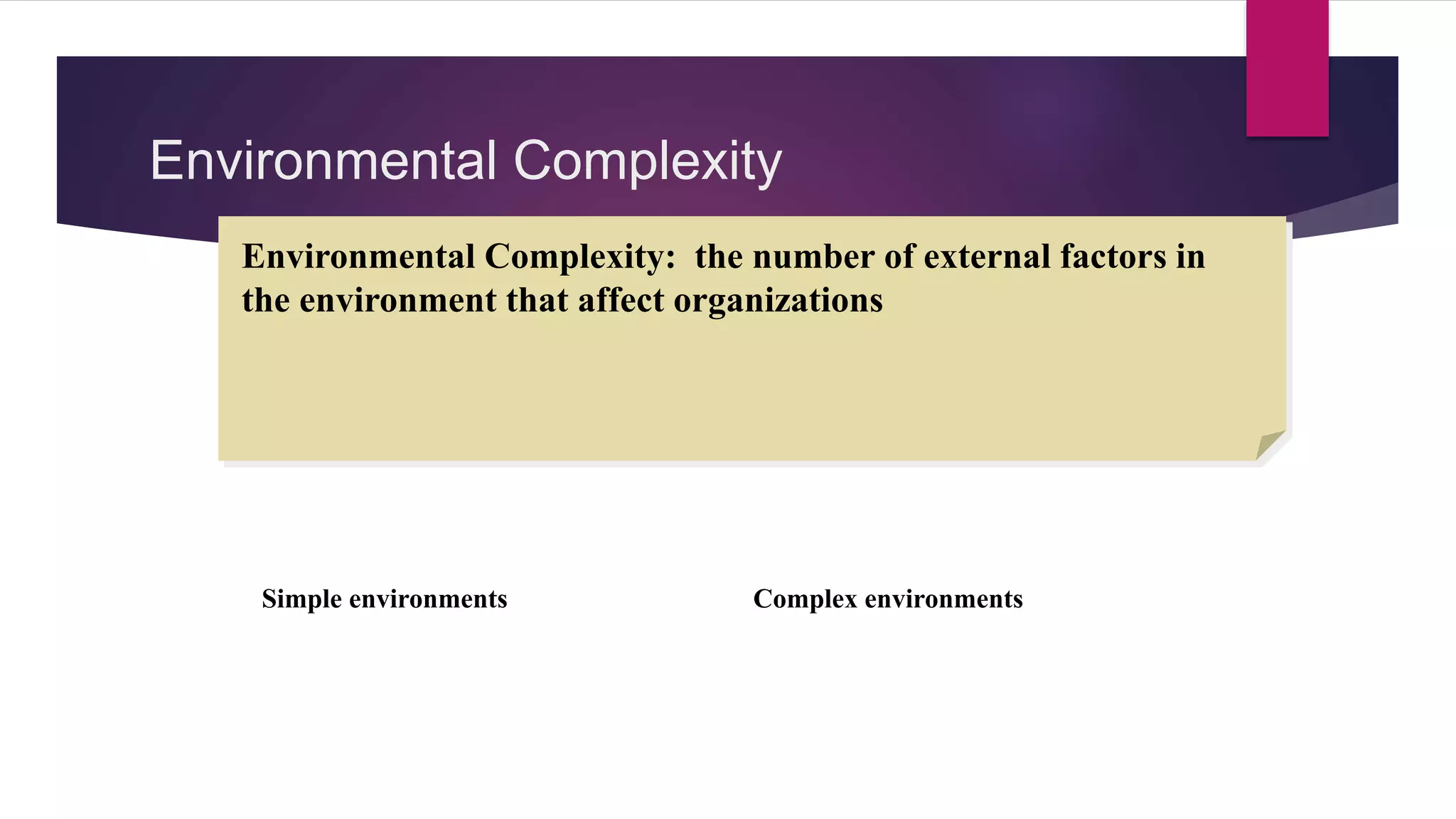 The impact of environment on organisational structure | PPTX